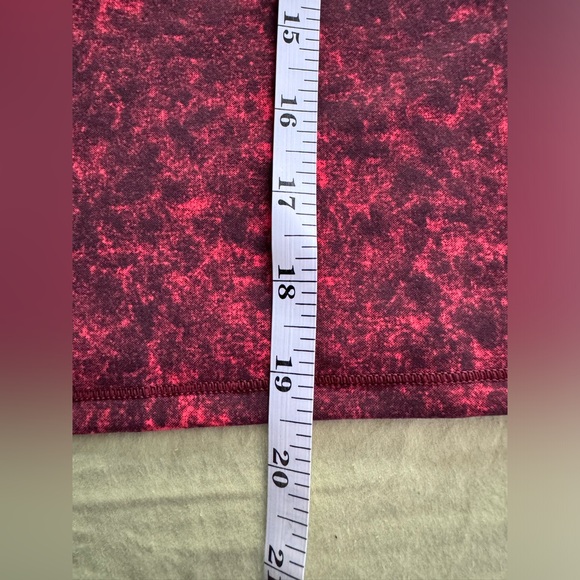 NWOT Lululemon Wunder Train Cropped Long Sleeve Shirt Denim  Autumn Red Black - Picture 7 of 7